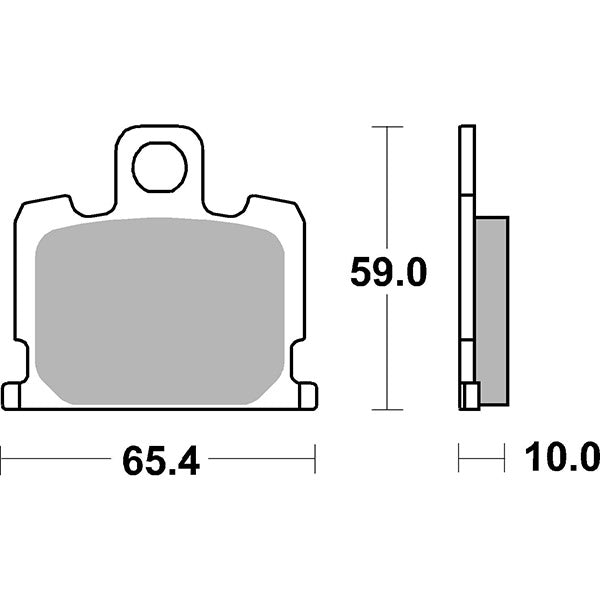 Pastillas de freno delanteras de competición SBS 547DCC YAMAHA RD LC (4L1/B738) 250 CC 81/82