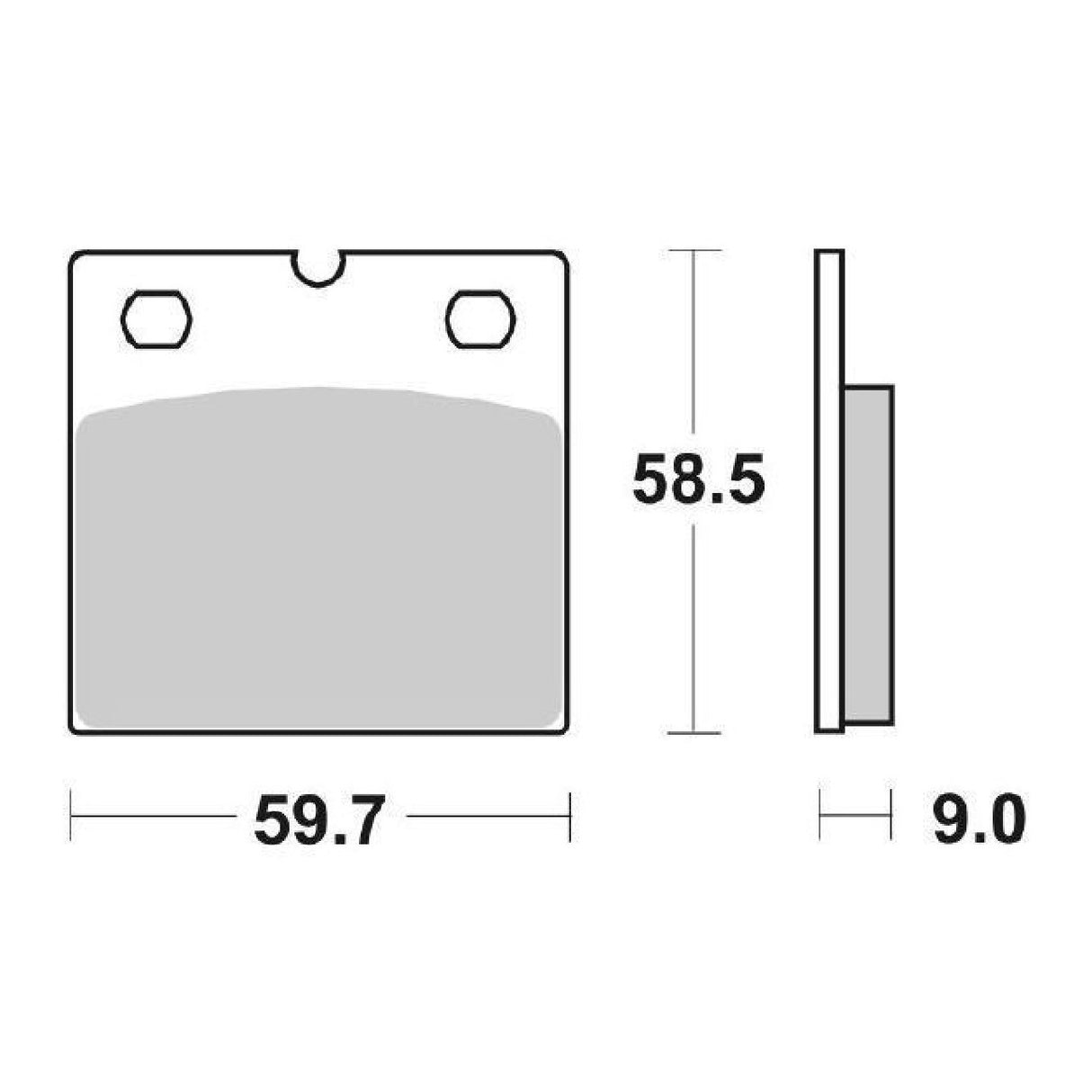 SBS 554HF Brake Pads BMW R 65 (247) 650 CC 85/93