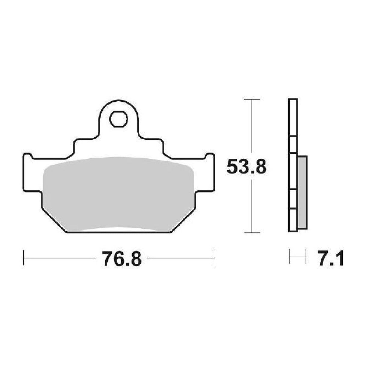 SBS 581HF Brake Pads SUZUKI GZ Marauder 125 CC 98/11
