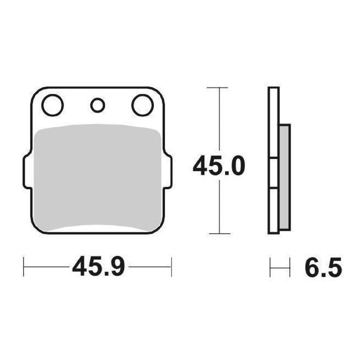 SBS 584HF Bremsbeläge SUZUKI LT S Quadsport 230 CC 85/88