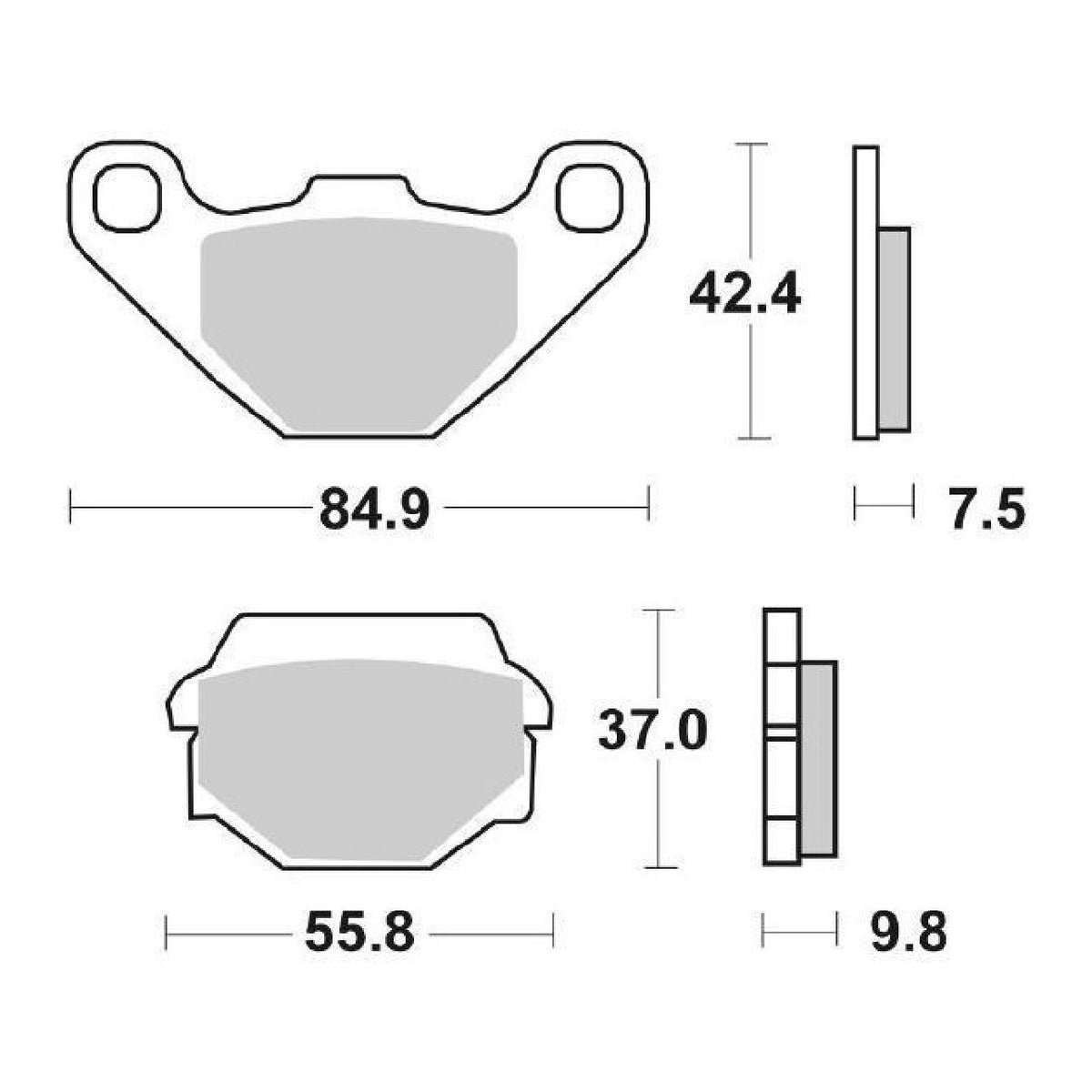 Pastillas de freno SBS 586HF GILERA Eaglet 50 CC 96/>