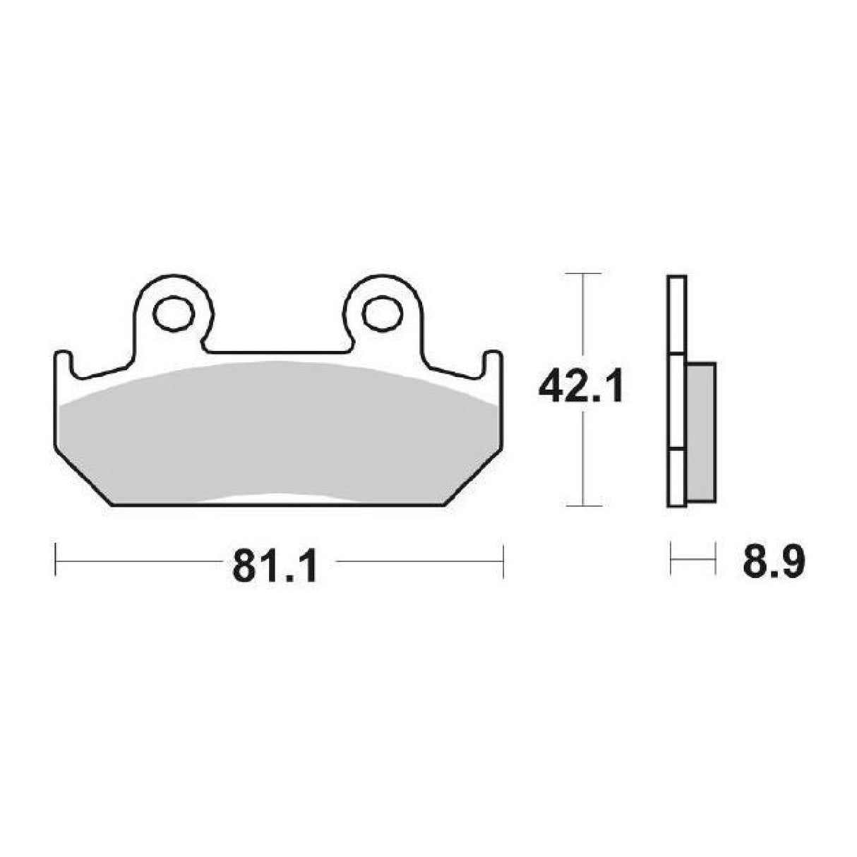 SBS 593RS Rennbremsbeläge vorne für HONDA CBR F (MC14) 250 cm³ 86