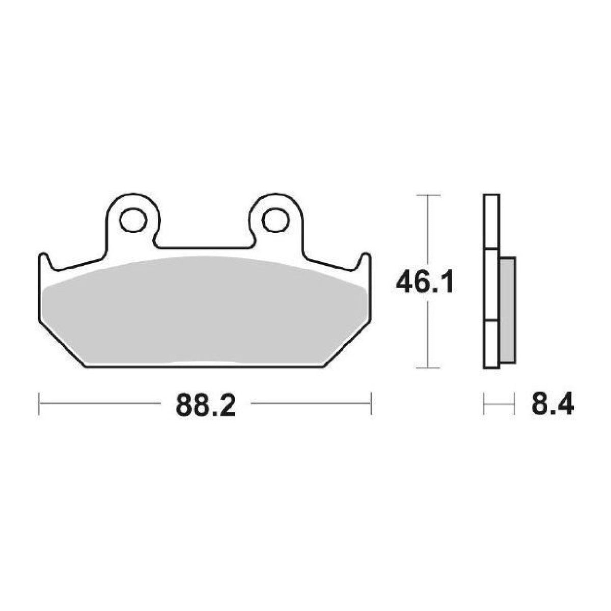 SBS 600HF Pastiglie freno HONDA NX Dominator (RD02/RD08) 650 CC 88/92