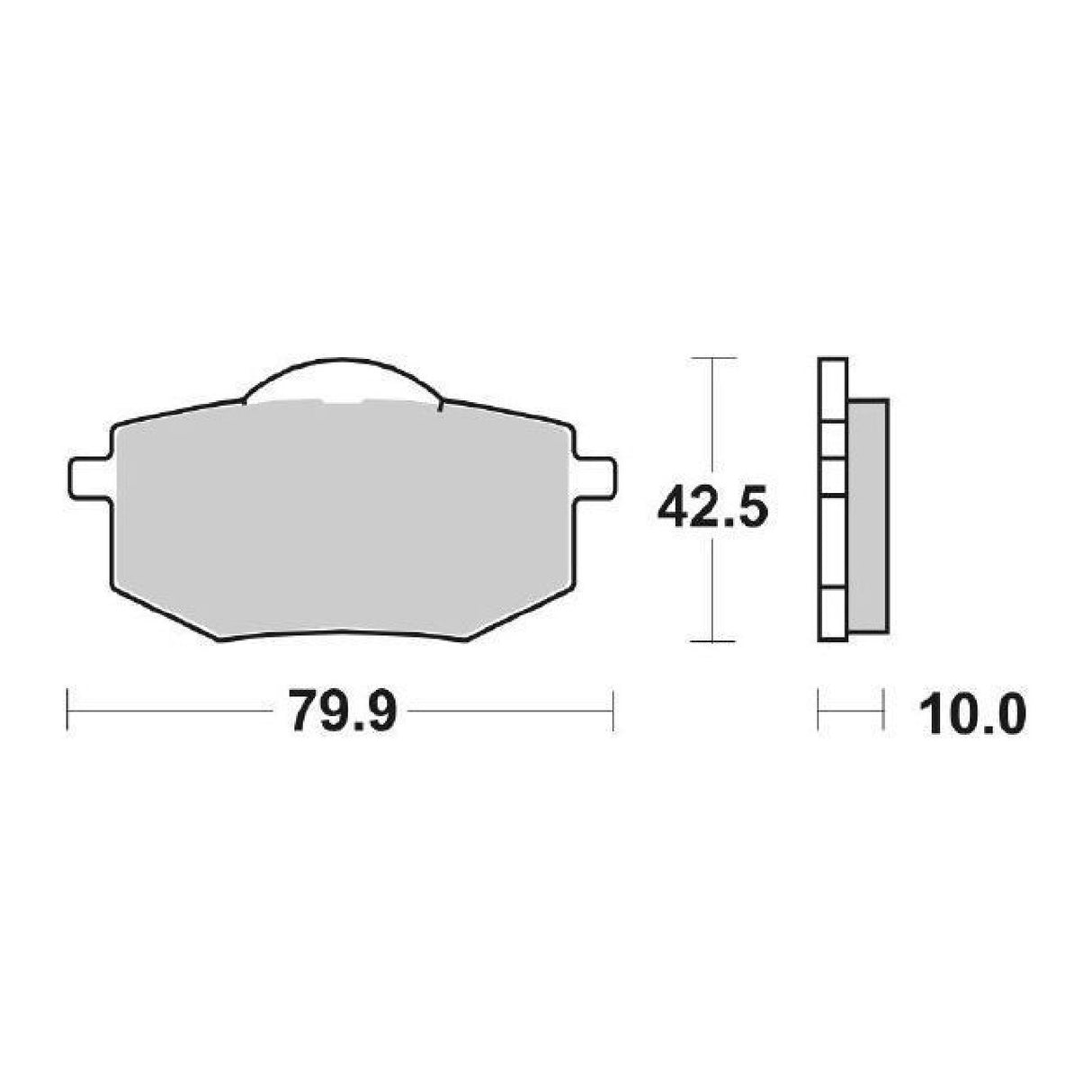 Pastillas de freno SBS 616HF YAMAHA SR Classic 250 CC 96/00