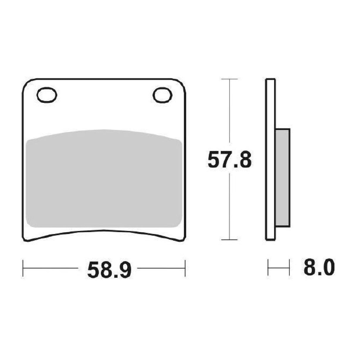 SBS 620HS Bremsbeläge vorne SUZUKI GSX F 600 cm³ 89/96