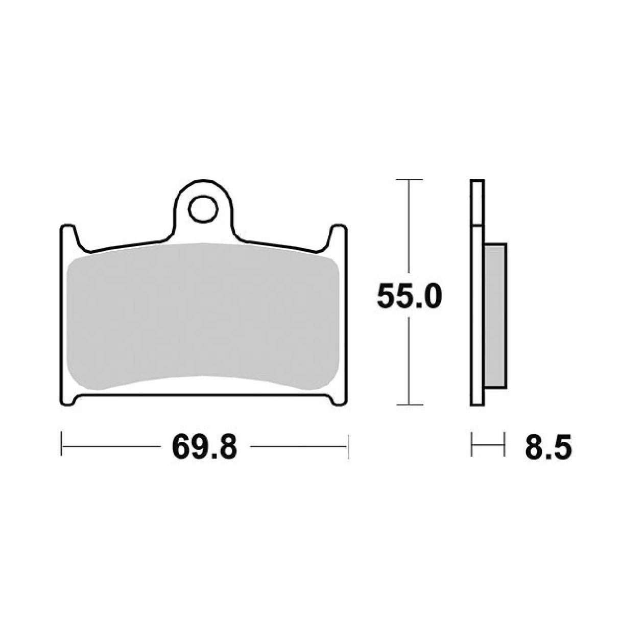 SBS 624SP Vorderbremsbeläge SUZUKI RGV Gamma 250 CC 88