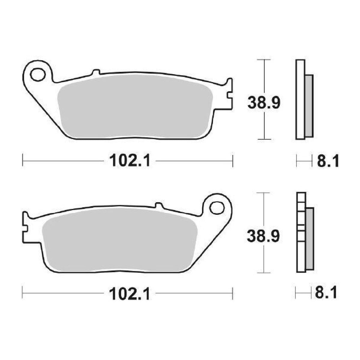 Pastillas de freno delanteras de competición SBS 627DC BUELL Blast 500 CC 01/>
