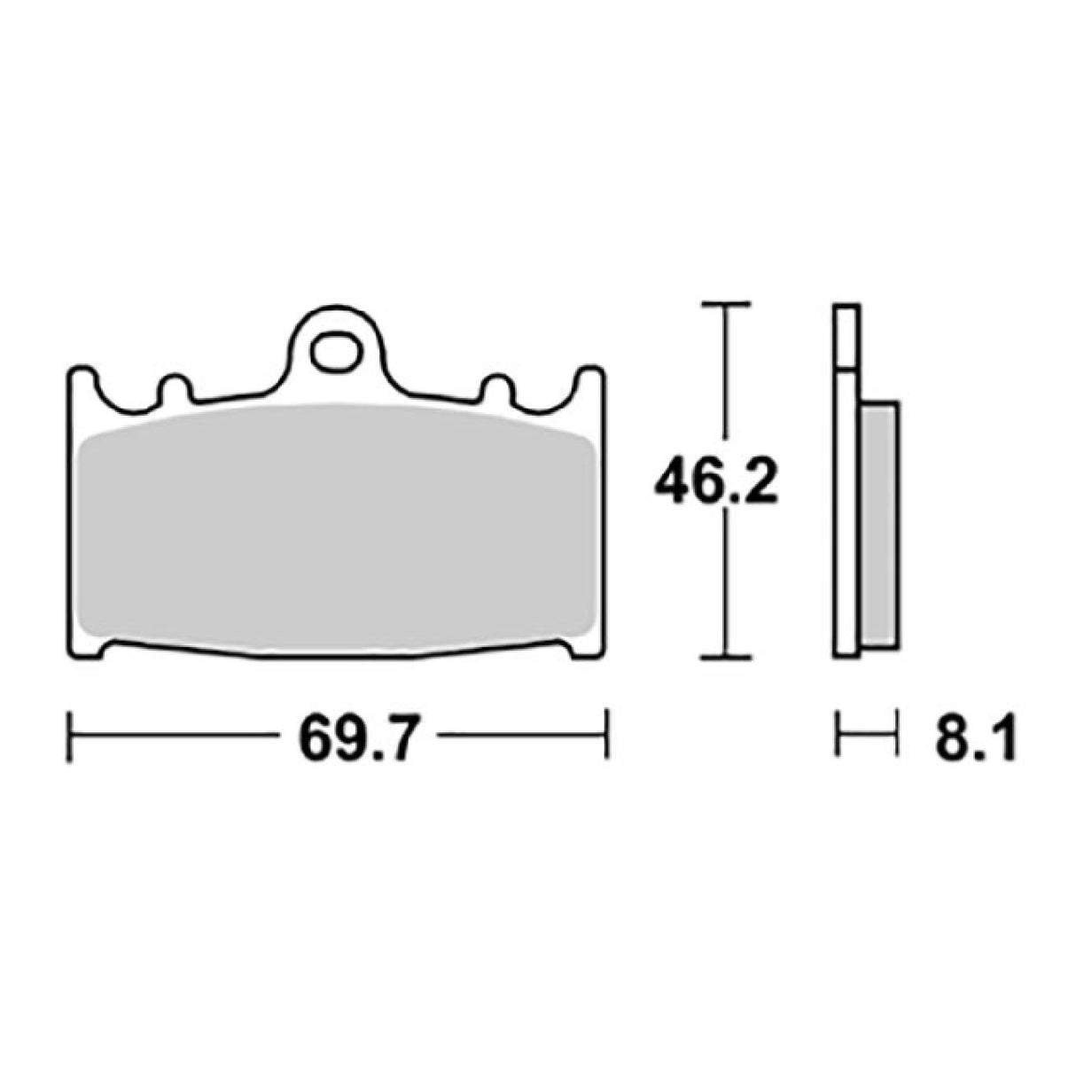 SBS 631SP Bremsbeläge vorne für HUSABERG FS C 450 cm³ ab 01/03