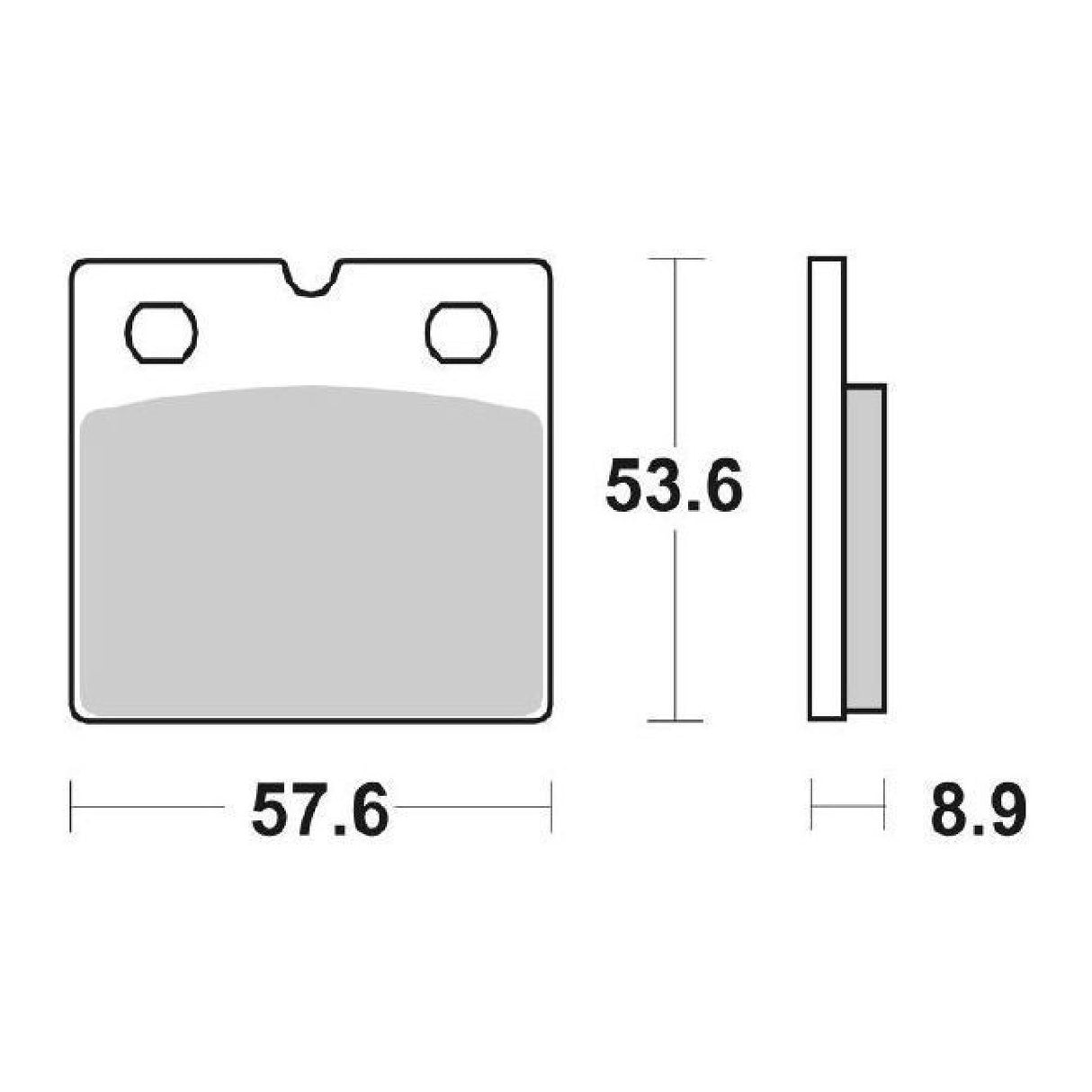 SBS 640HF Bremsbeläge BMW K 75 RT 750 cm³ 91/96