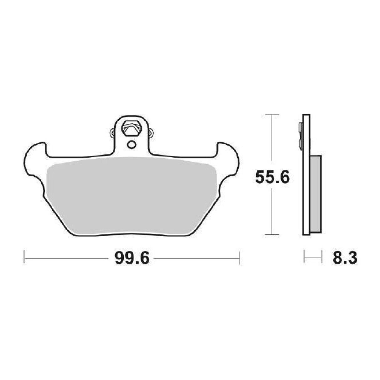 SBS 644HS Bremsbeläge vorne für BMW R 80 GS Mystik 800 cm³ 94/95