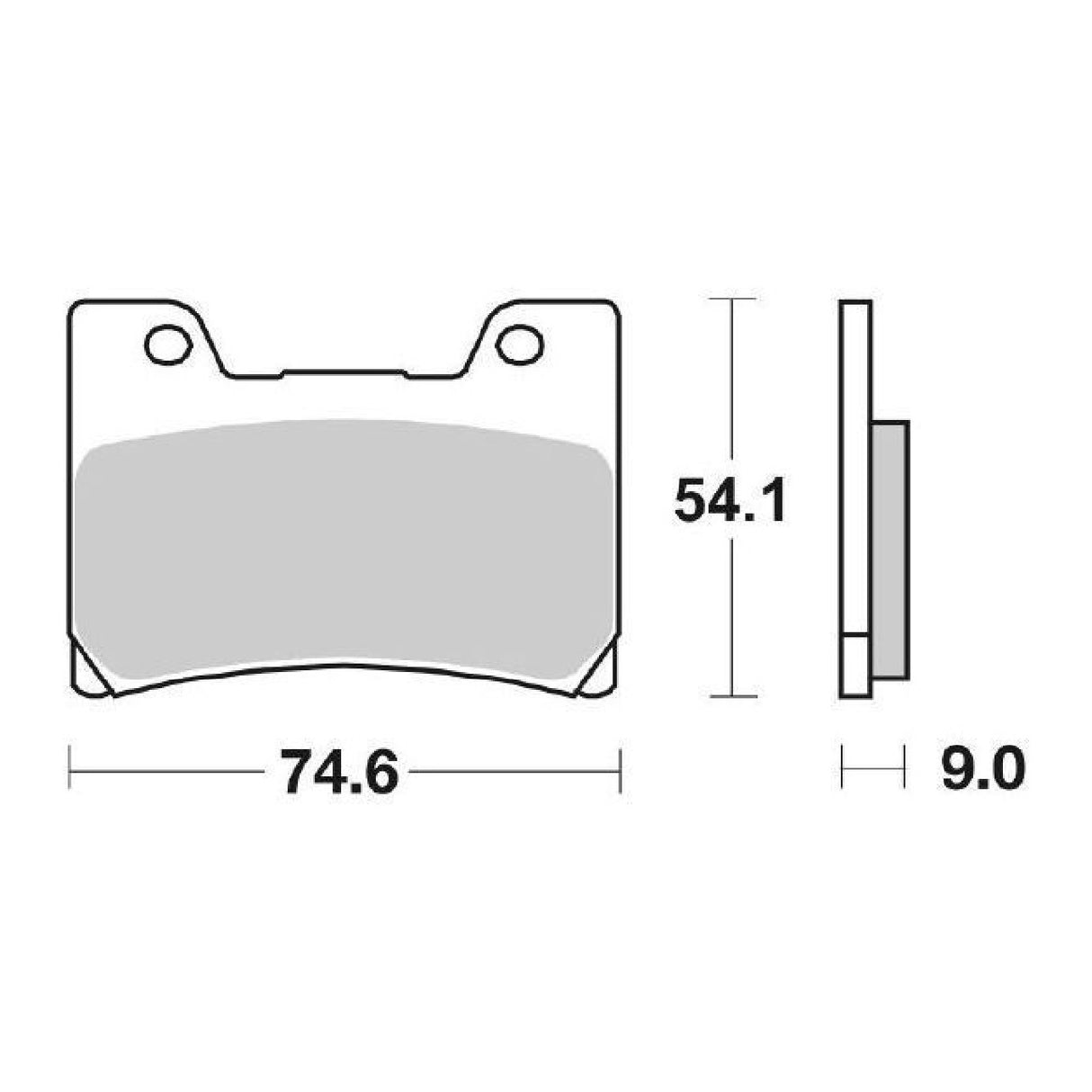 SBS 645HS Bremsbeläge vorne für YAMAHA FZR (3RG/3RH/3HE) 600 cm³ 90/91