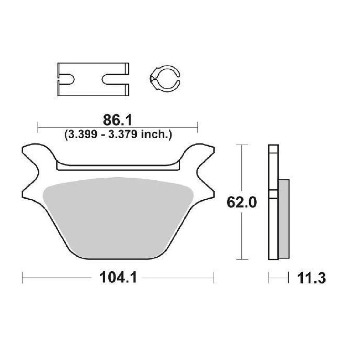 SBS 669HF Bremsbeläge für BUELL RS 1200 CC 93