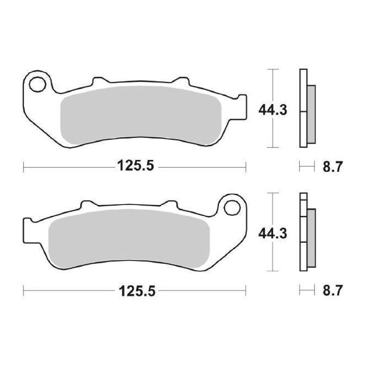 SBS 685HS Bremsbeläge vorne für HONDA CBR F Hurricane (SC21/SC24) 1000 93/98