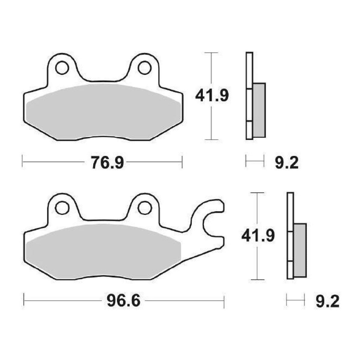 SBS 688HF Pastiglie freno CPI X-Large 125 CC 11/12