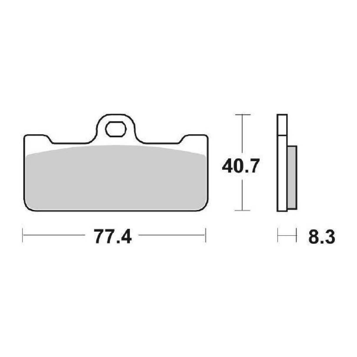 SBS 695DC Racing Front Brake Pads APRILIA SXV VDB Replica 450 CC 08