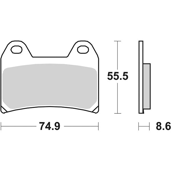 SBS 706DS Racing Front Brake Pads APRILIA RS 250 CC 98/03