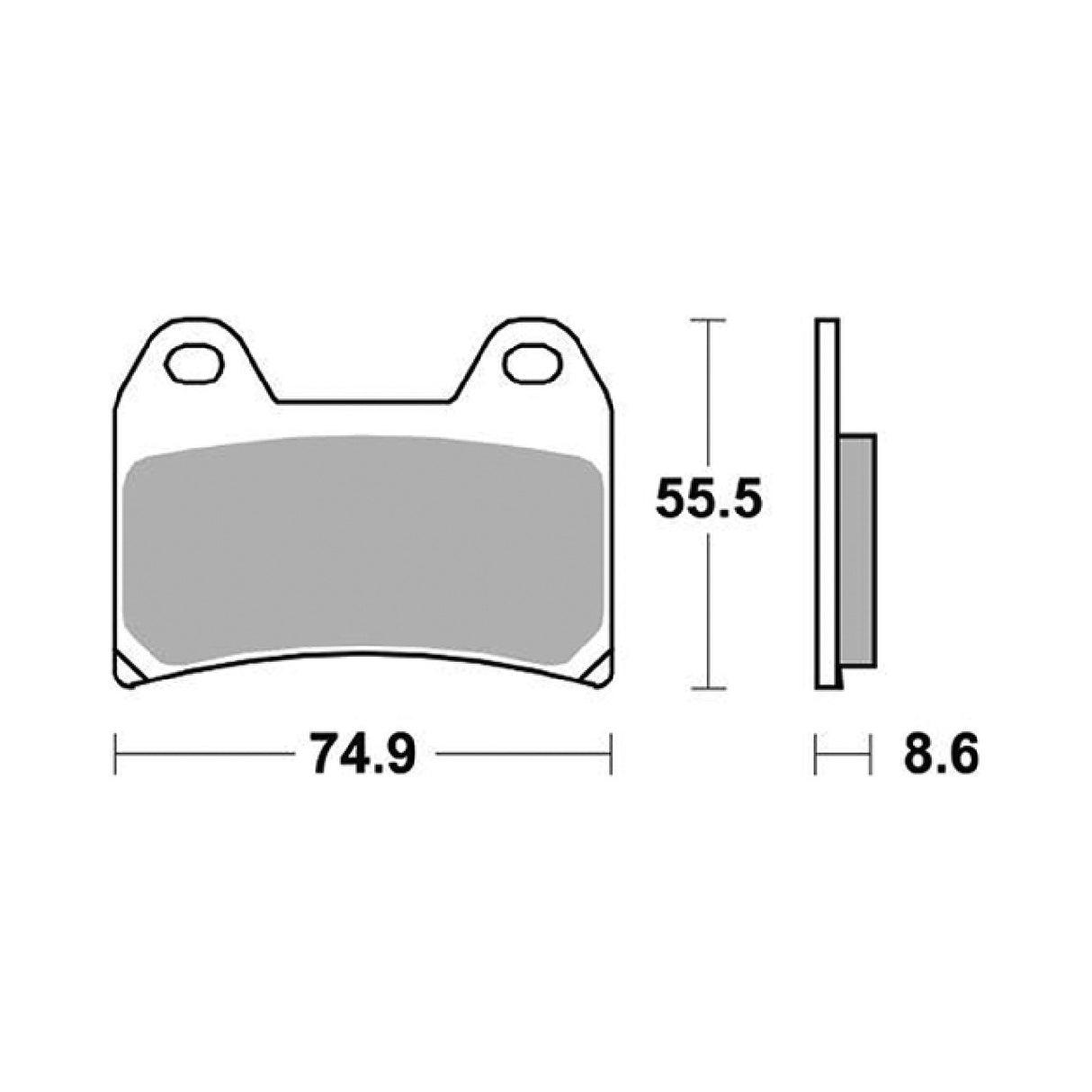 Pastillas de freno delanteras de competición SBS 706DS-2 APRILIA RS 250 CC 98/03