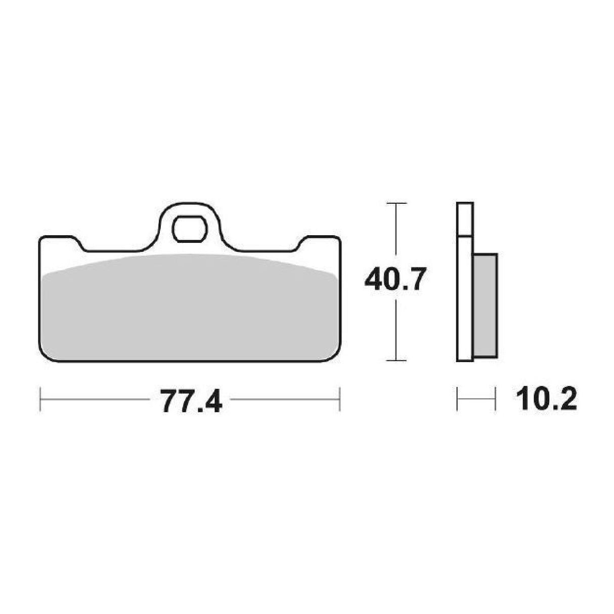 SBS 711DC Rennbremsbeläge vorne für BMW HP4 Race (K60) 1000 cm³ 17/18