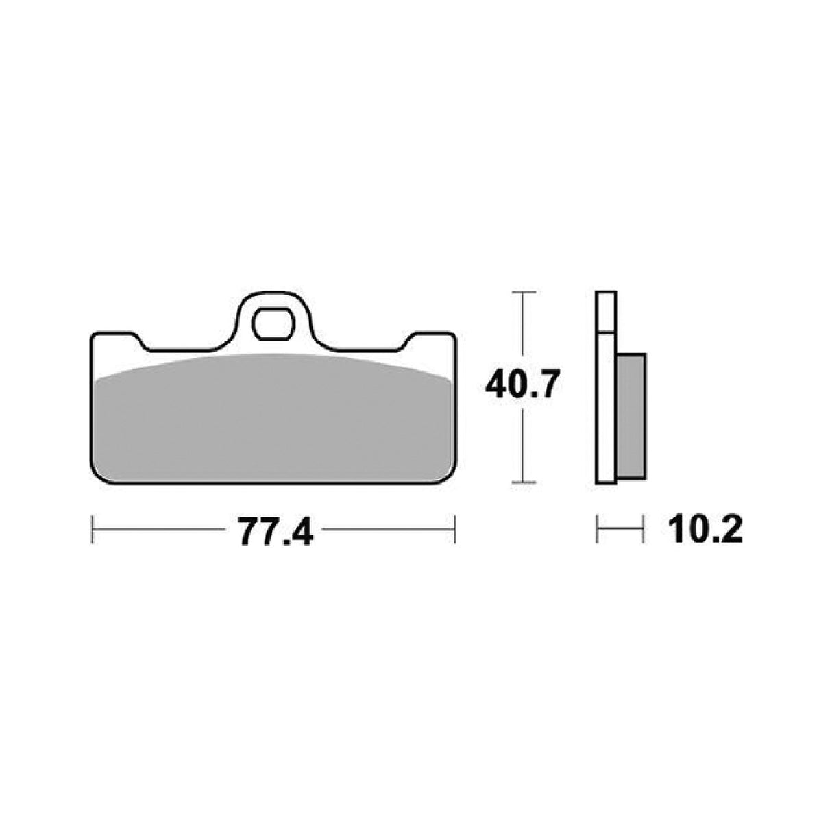 SBS 711DS-2 Rennbremsbeläge vorne für BMW HP4 Race (K60) 1000 cm³ 17/18