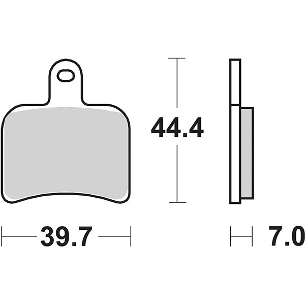SBS 719RQ Rennbremsbeläge hinten AP RACING CP42262SO/3SO 0 cm³