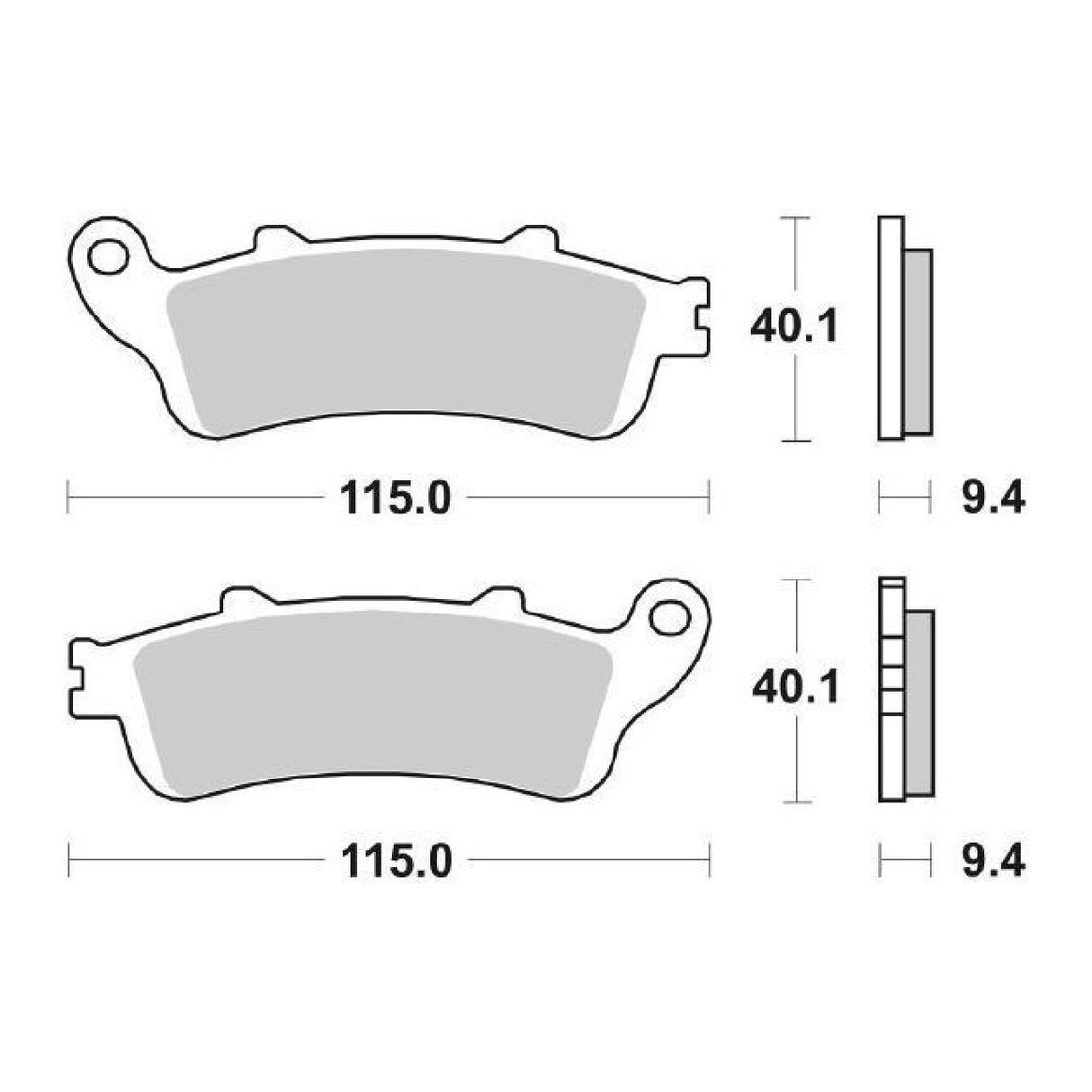 Pastillas de freno SBS 722HF HONDA FES Pantheon 2T (JF05) 125 CC 98/02
