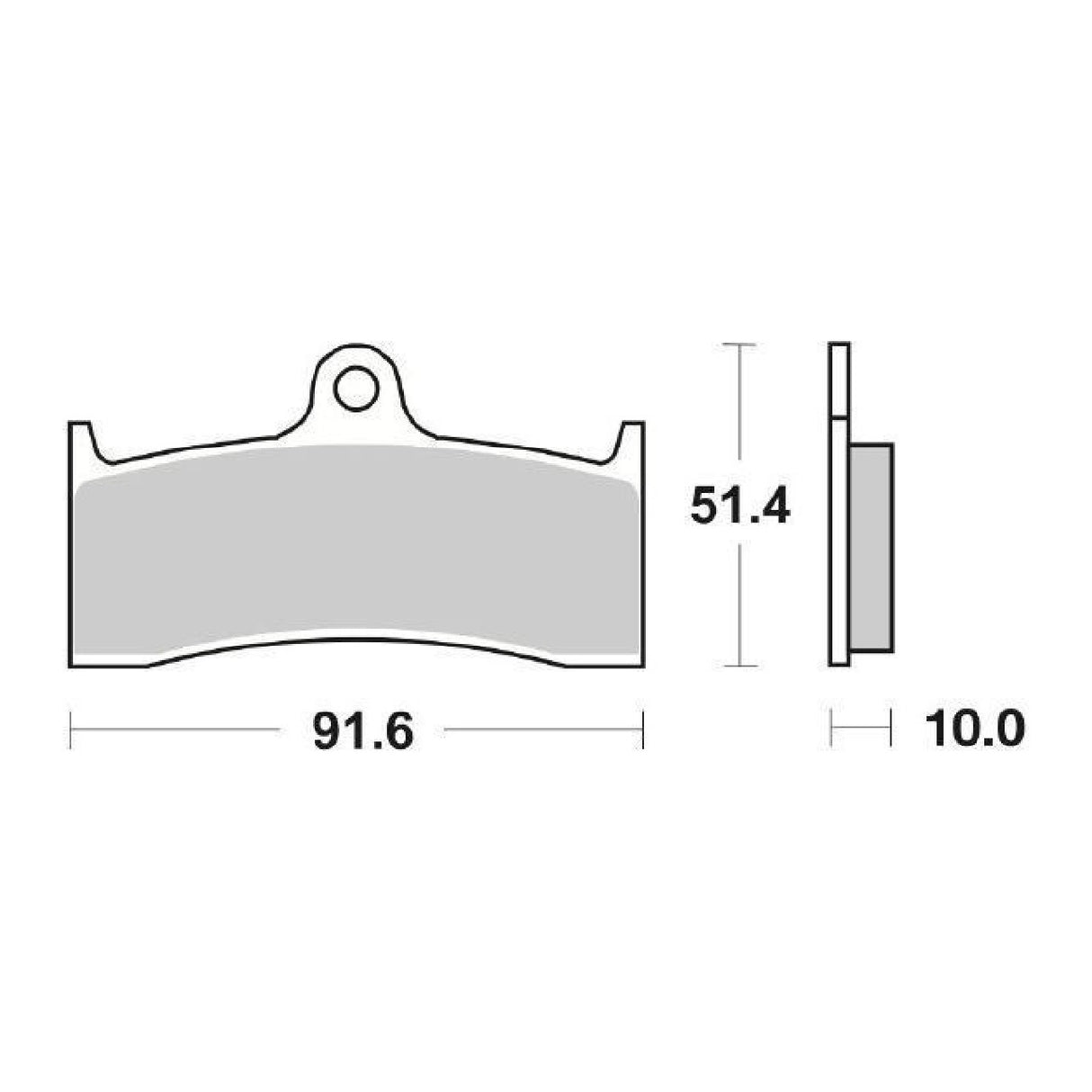 Pastillas de freno delanteras de competición SBS 729RS BUELL M2 Cyclone 1200 CC 97/00