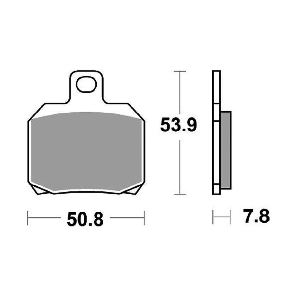 Pastillas de freno traseras SBS 730RQ Racing APRILIA RS 50 CC 06/13