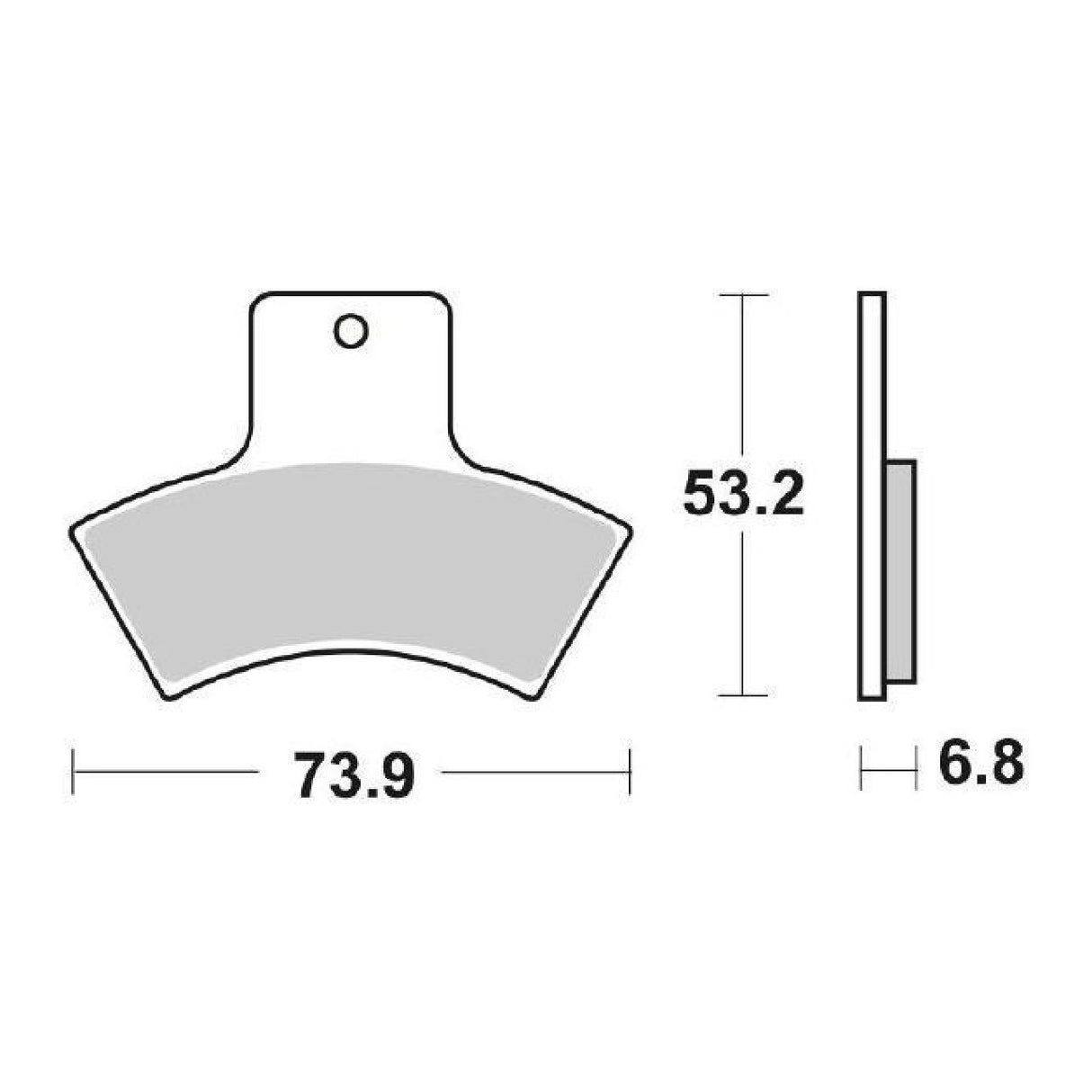 Pastillas de freno SBS 755ATS POLARIS Trail Blazer 250 CC 99/06
