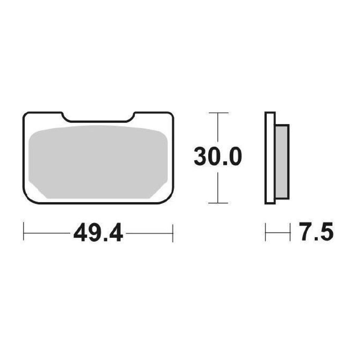SBS 759RQ Rennbremsbeläge BREMBO 206001/101/121 X988870/XA1J040