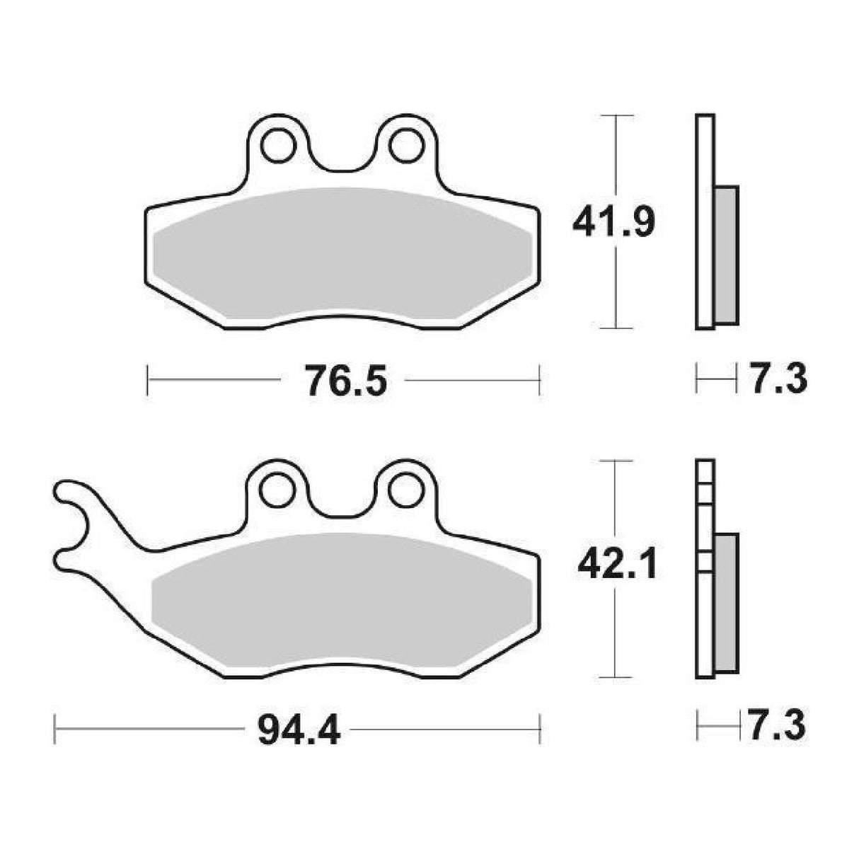 Pastillas de freno SBS 774HF APRILIA RX (PV00/PVA00) 50 CC 06/16