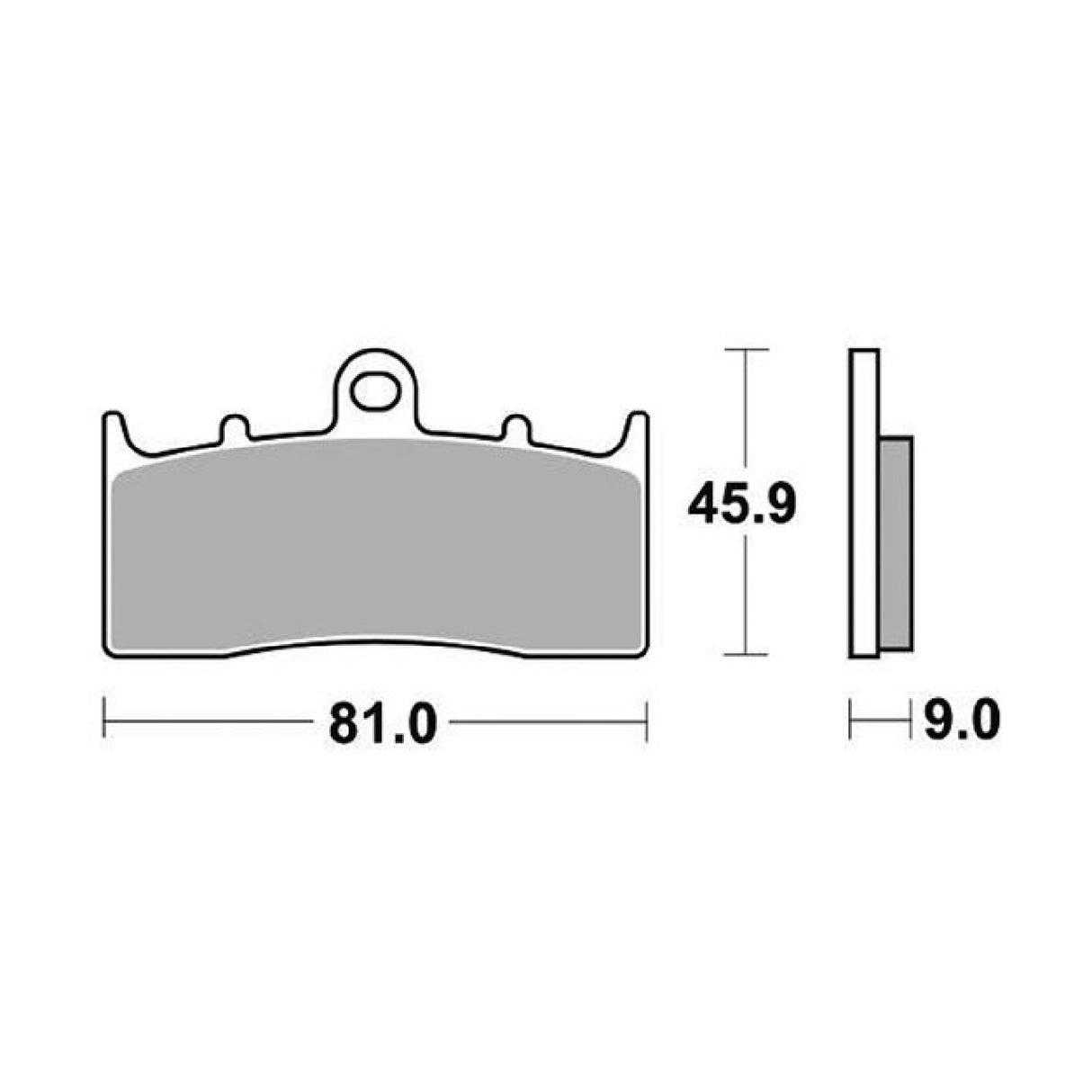SBS 778RST Rennbremsbeläge vorne für BMW RR (R28) 850 cm³ 03/07