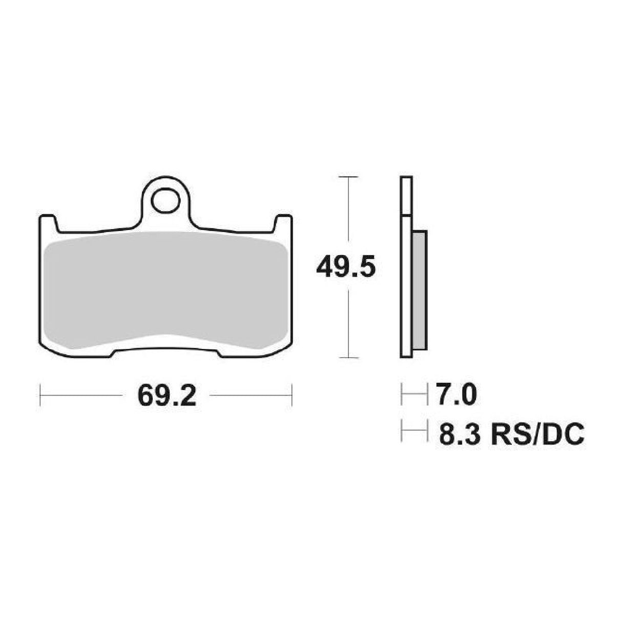 SBS 782DC Racing Front Brake Pads KAWASAKI Z ABS BDS 800 CC 13/16