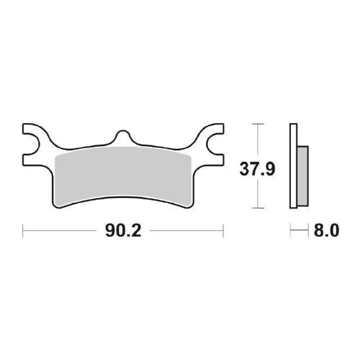 SBS 787ATS Brake pads POLARIS Xpedition 325 CC 02