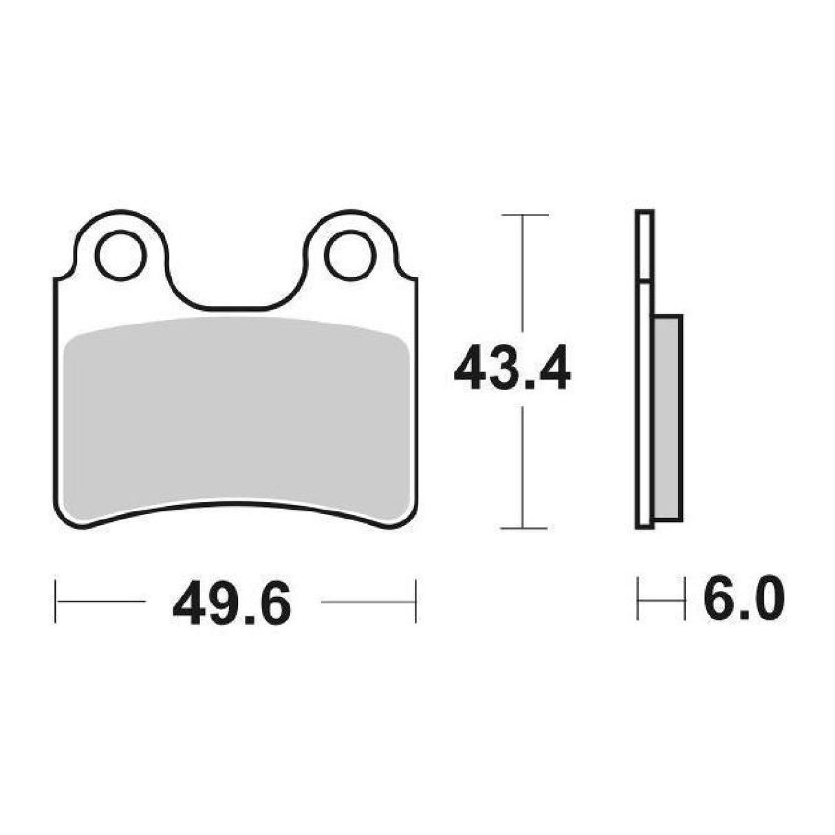 Pastillas de freno SBS 802HF BETAMOTOR EVO 2T 125 CC 09/13