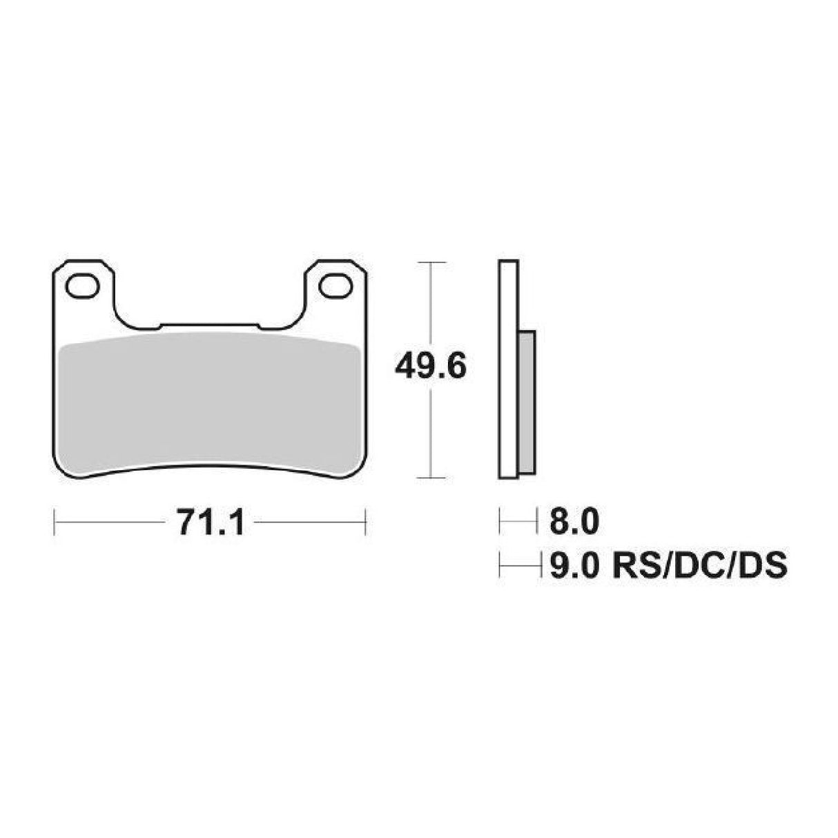 SBS 806HS Bremsbeläge vorne für KAWASAKI Z RS (CJF) 900 cm³ 18/20