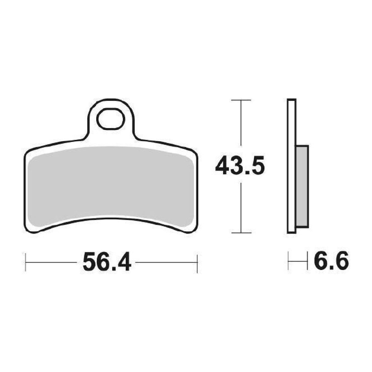 Pastillas de freno SBS 815HF GAS GAS TXT Rookie 80 CC 02/03