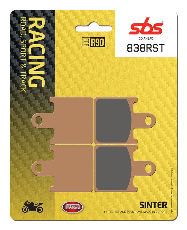 Juego de 4 pastillas de freno delanteras SBS RACING 838RST para KAWASAKI ZX6R Ninja 07-16
