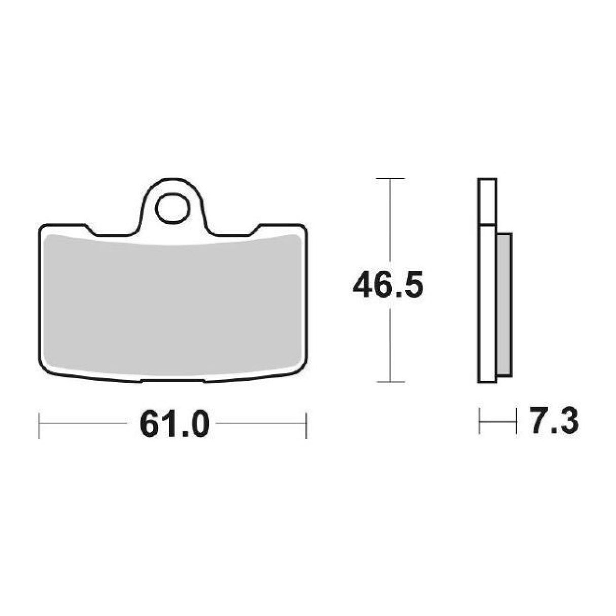 SBS 856HS Set of 4 Brake Pads BUELL CR 1125 CC 09/10