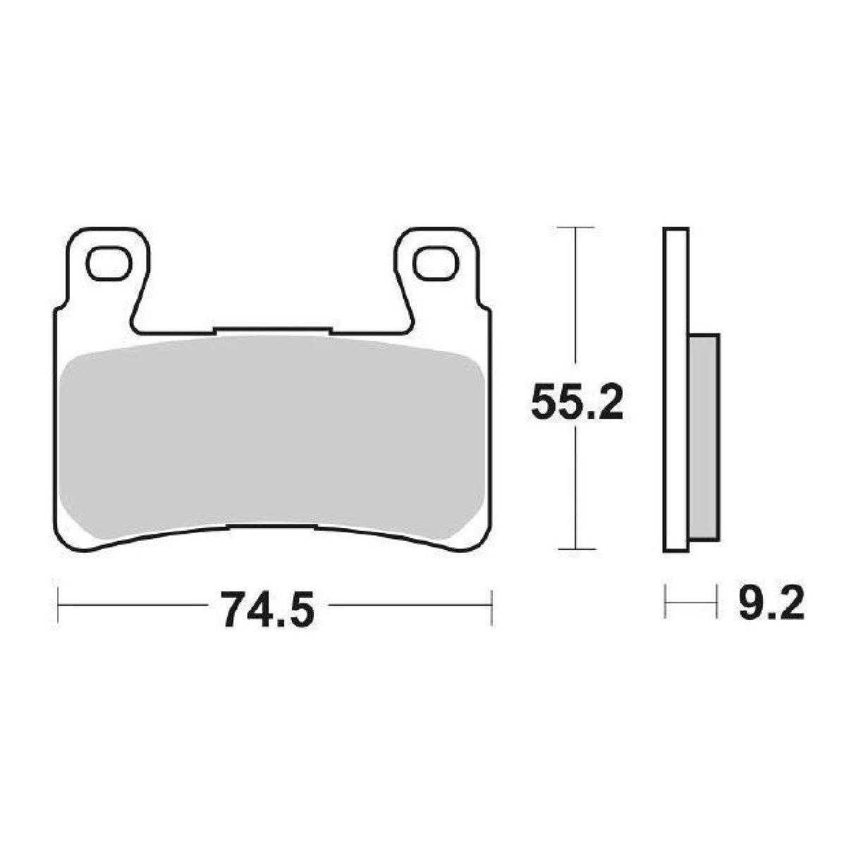SBS 860HS Front Brake Pads HARLEY DAVIDSON XR 1200 CC 08/10