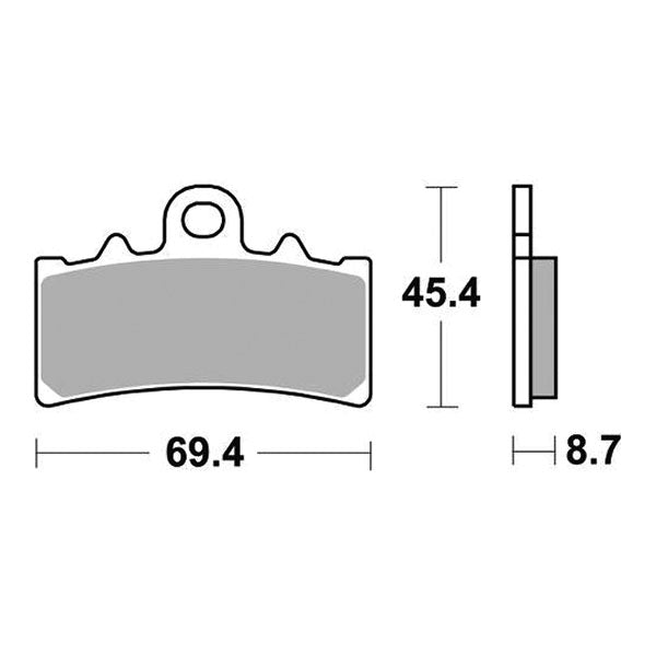 Pastillas de freno Sbs 877Dc BMW 310 G GS 2017-2022