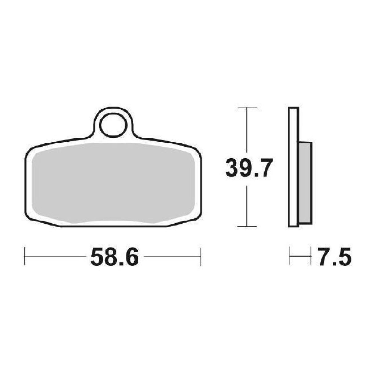 SBS 885RSI Rennbremsbeläge HUSQVARNA TC 17/14 85 cm³ 14/20