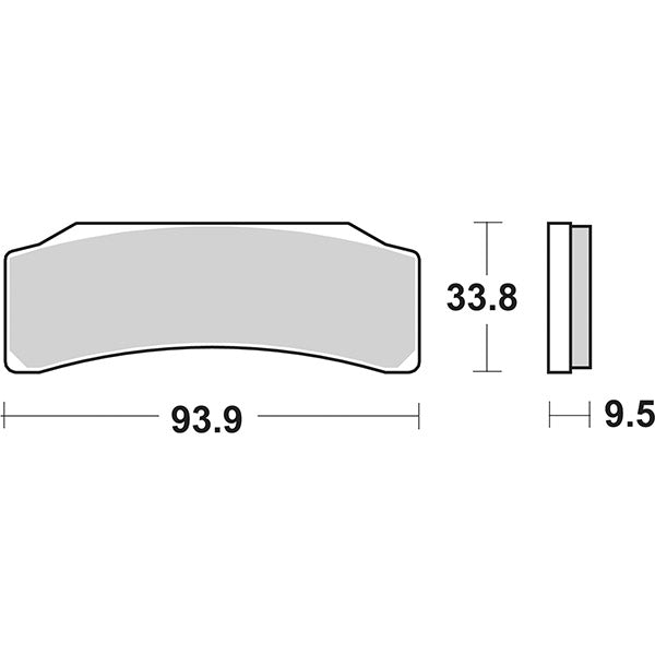 Pastillas de freno delanteras de competición SBS 889DS2 BREMBO P4 30/34 XB0.B1.31