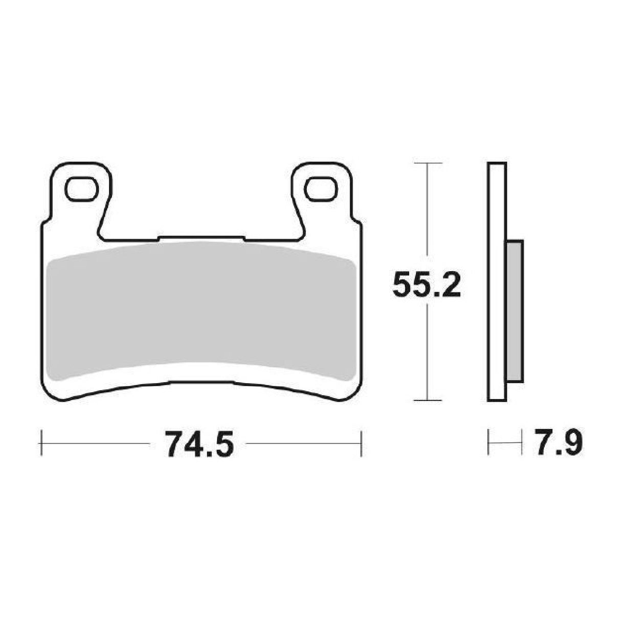 SBS 894HS Bremsbeläge vorne für KAWASAKI ZX6R Ninja ABS FDF 636 13/17