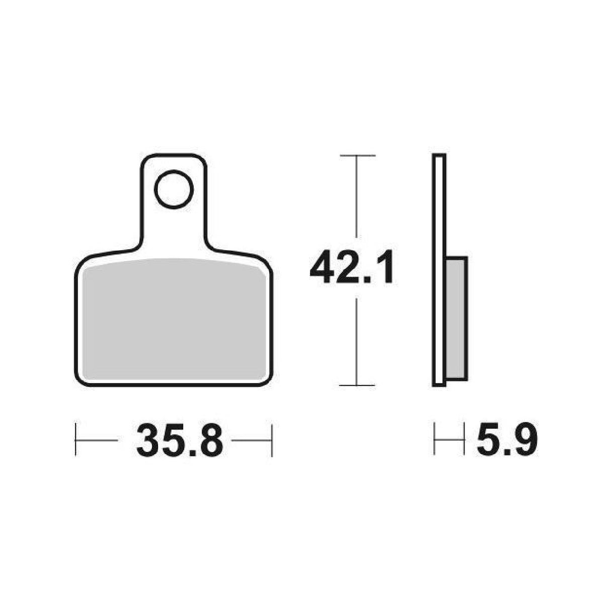 SBS 895RSI Racing Brake Pads BETAMOTOR EVO 2T 125 CC 09/13