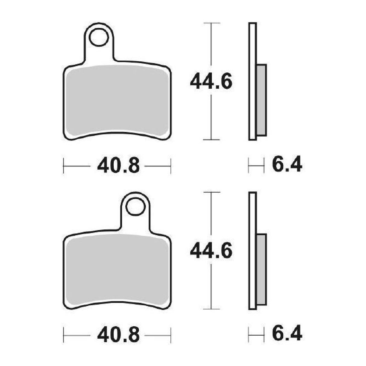 SBS 896HF Brake Pads BETAMOTOR Rev 2T 125 CC 06/13