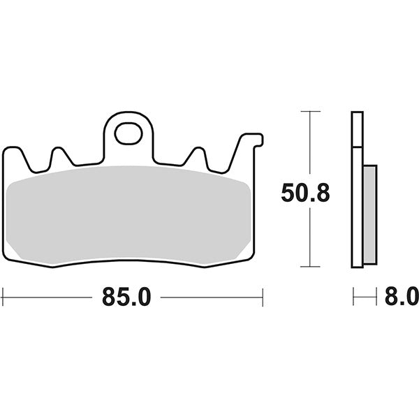 Pastillas de freno delanteras SBS 900DC Racing APRILIA Tuono V4 Factory 1100 15/16