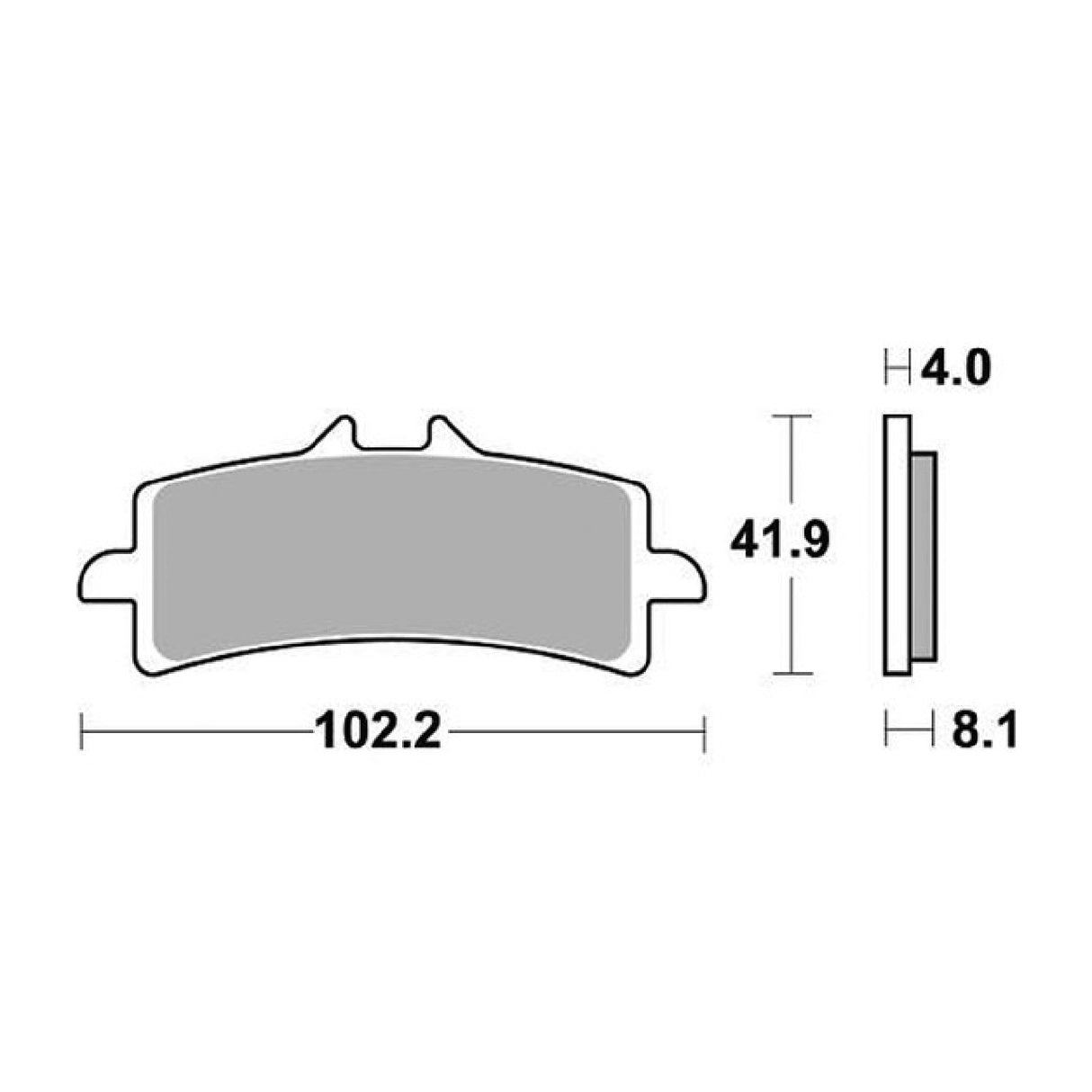 Pastillas de freno delanteras de competición SBS 901DS2 APRILIA RSV 4 RF 1000 15/19