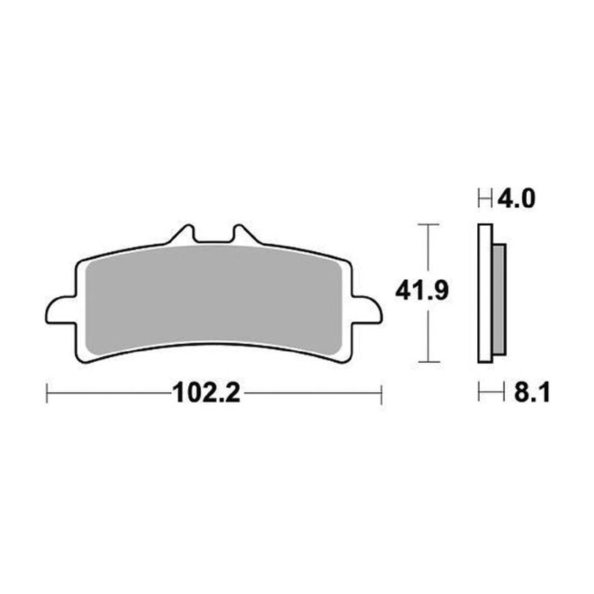 Pastillas de freno delanteras de competición SBS 901RST APRILIA RSV 4 RF 1000 15/19