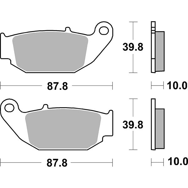 Pastillas de freno SBS 915HF HONDA CBR R (JC34/J39/J50) 125 CC 11/15