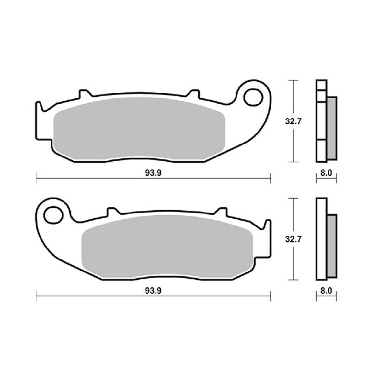 Pastillas de freno SBS 926HF FANTIC MOTOR Caballero Motard 50 CC 10/12
